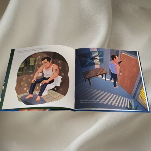 Die Hard Christmas Illustrated Holiday Classic Bruce Willis Cult Favorite Parody - Picture 2 of 9